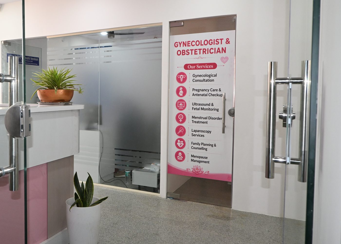 Entrance to the consultation rooms